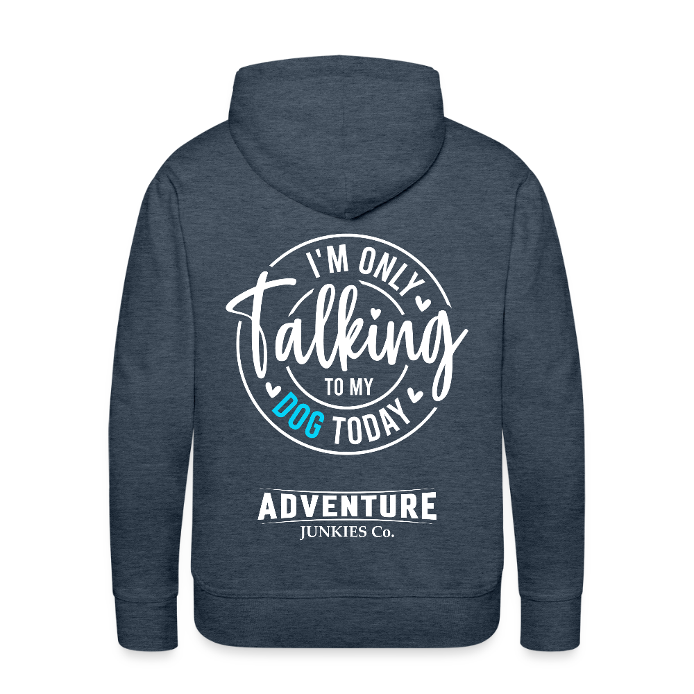 Men’s Premium Pet Hoodie - heather denim