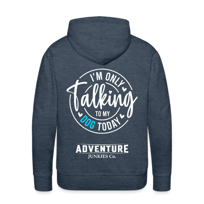 Men’s Premium Pet Hoodie - heather denim