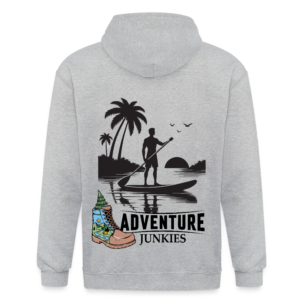 Adult Unisex Heavyweight Hooded Jacket - heather grey