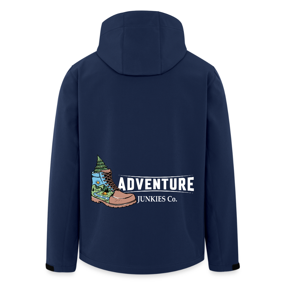 Unisex Recycled Softshell Jacket THE DISCOVERER!! - navy