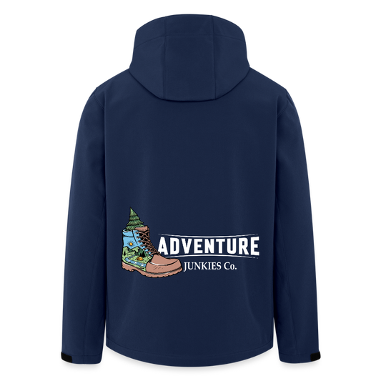 Unisex Recycled Softshell Jacket THE DISCOVERER!! - navy