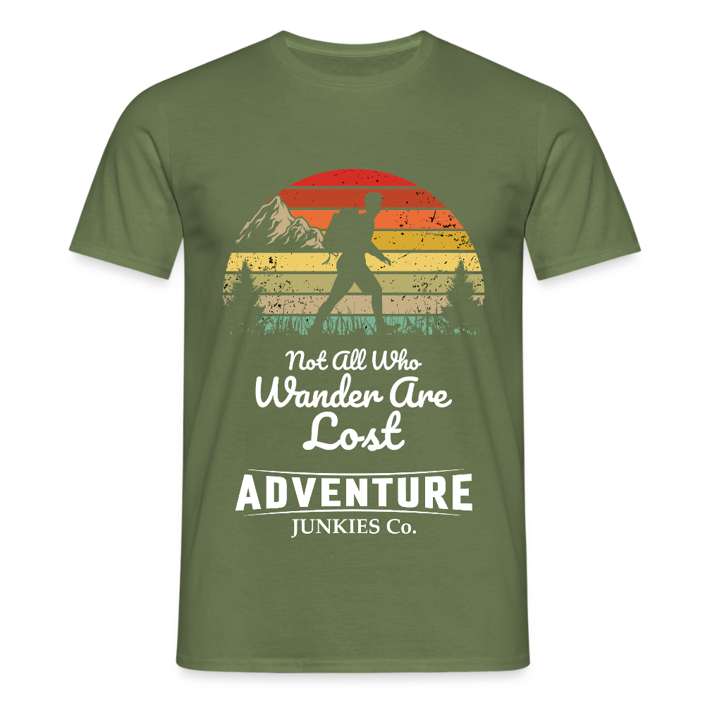 Men's Hiking & Walking T-Shirt - military green