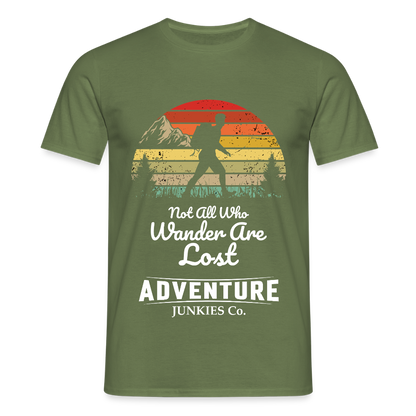 Men's Hiking & Walking T-Shirt - military green