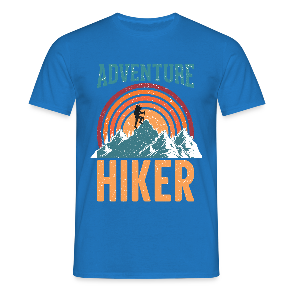 Men's Hiking & Walking T-Shirt - royal blue