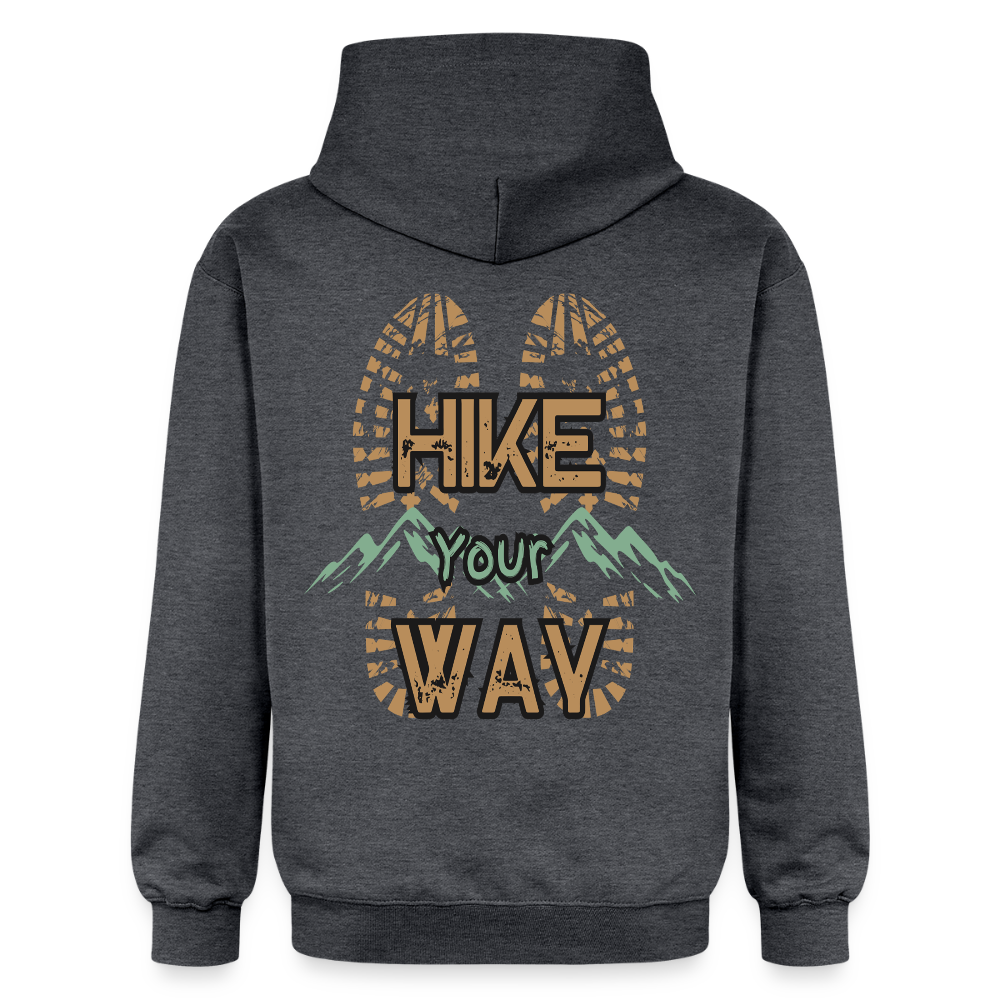 Adult Unisex Midweight Hoodie - dark heather grey