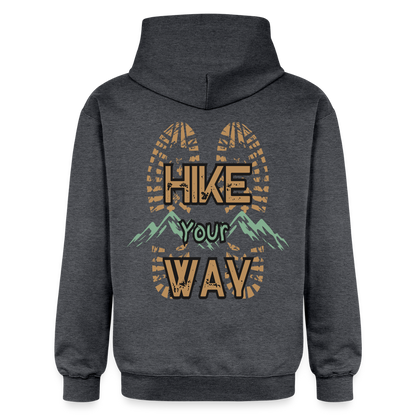 Adult Unisex Midweight Hoodie - dark heather grey