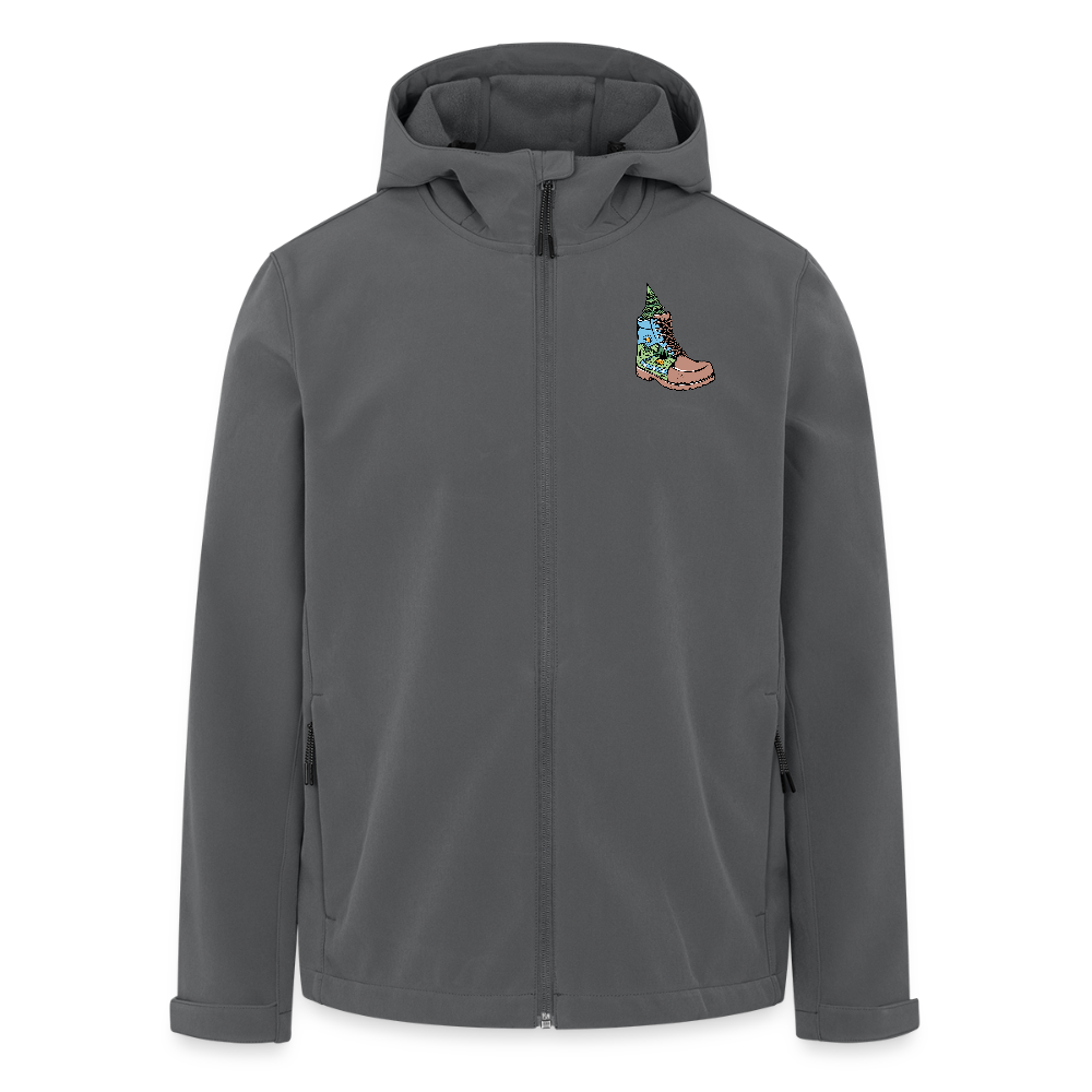 Unisex Recycled Softshell Jacket THE DISCOVERER!! - anthracite