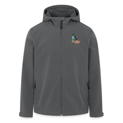 Unisex Recycled Softshell Jacket THE DISCOVERER!! - anthracite