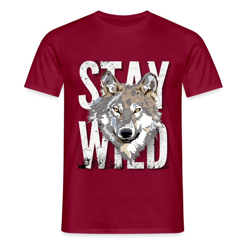 Men's Camping T-Shirt - brick red