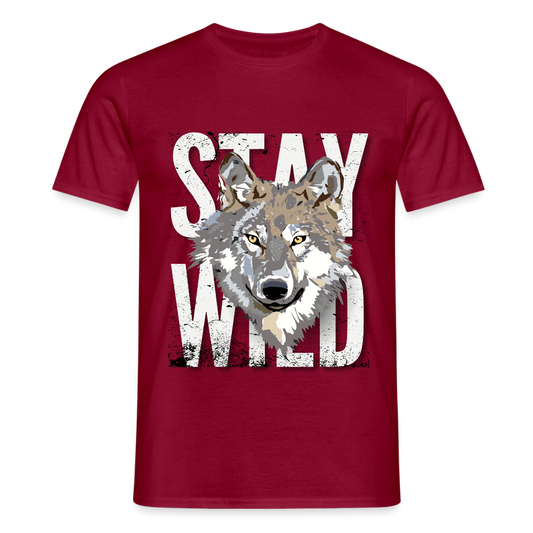 Men's Camping T-Shirt - brick red