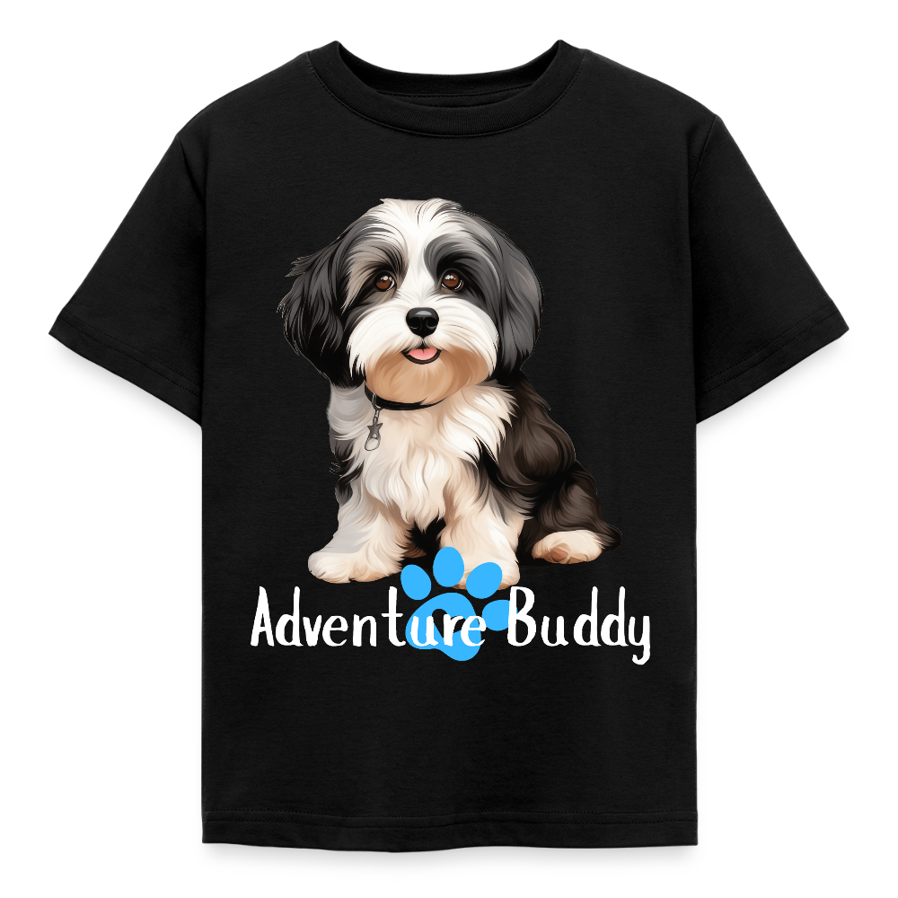 Children's T-Shirt  {Customise Breed & Paw } - black