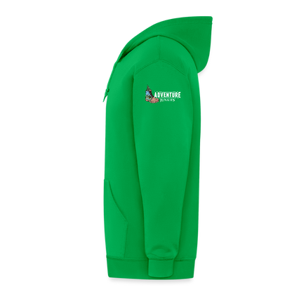 Adult Unisex  Heavyweight Hooded Jacket - kelly green