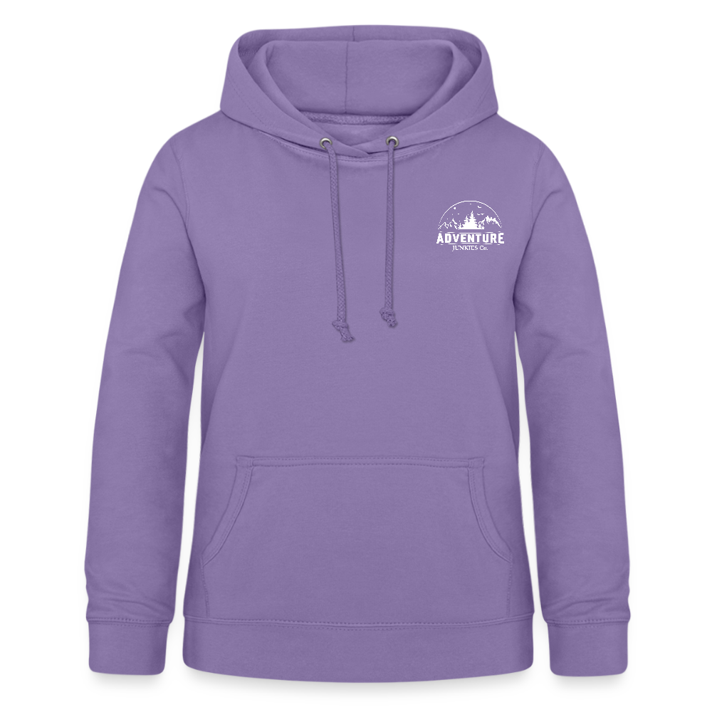 Women's Hoodie Pink Logo Design - lavender