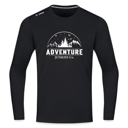 Long Sleeve Running Breathable Top - black