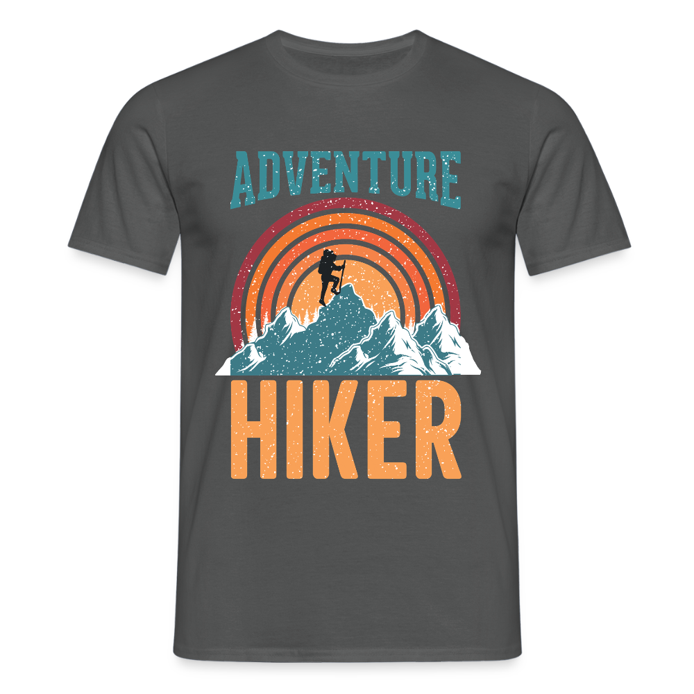 Men's Hiking & Walking T-Shirt - charcoal grey