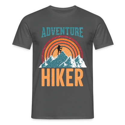 Men's Hiking & Walking T-Shirt - charcoal grey