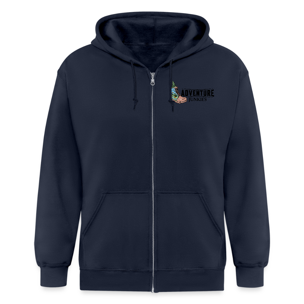 Adult Unisex Heavyweight Hooded Jacket - navy