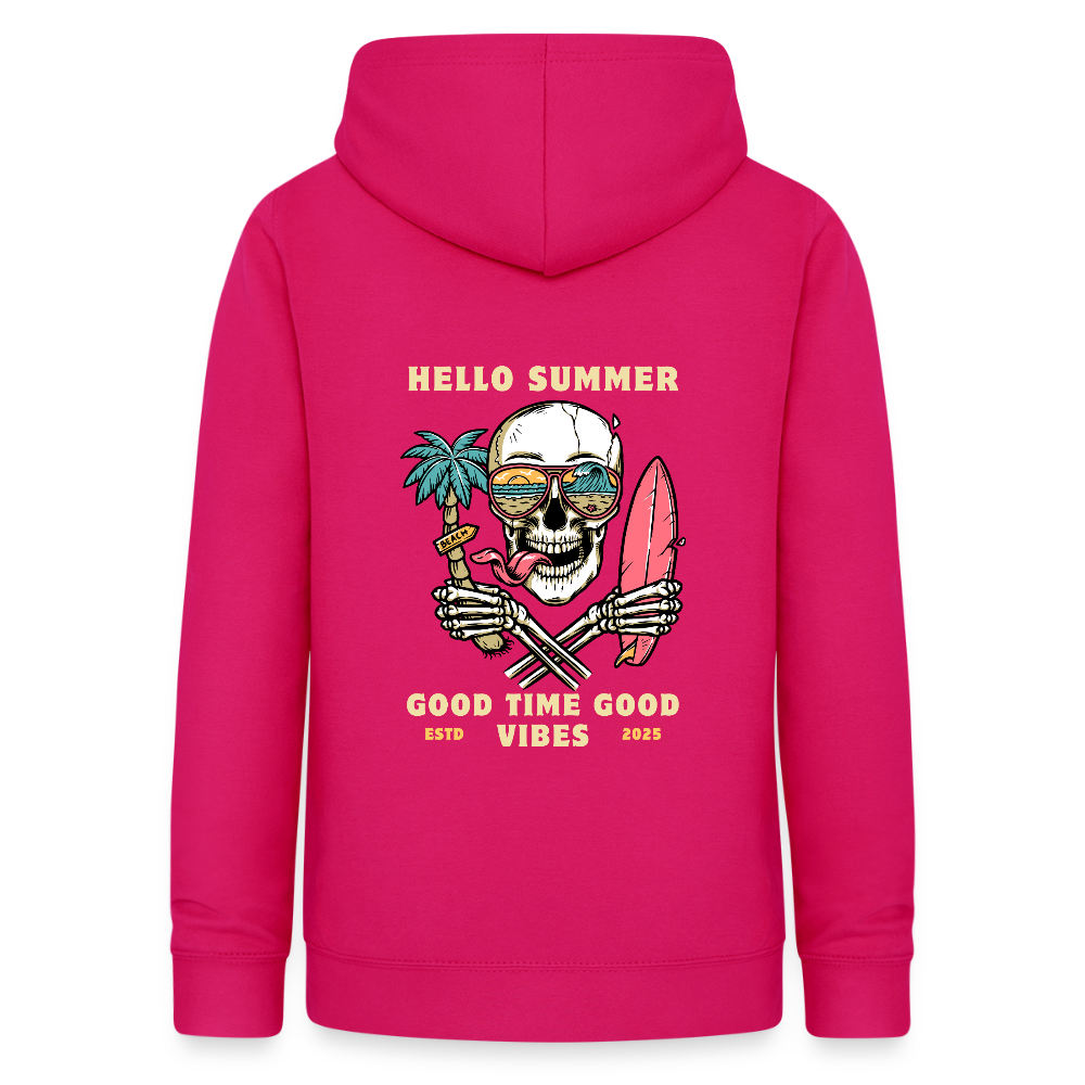 Women's Camping Hoodie - dark pink