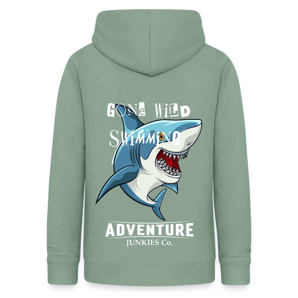Women's Hoodie Water Adventures - steel green