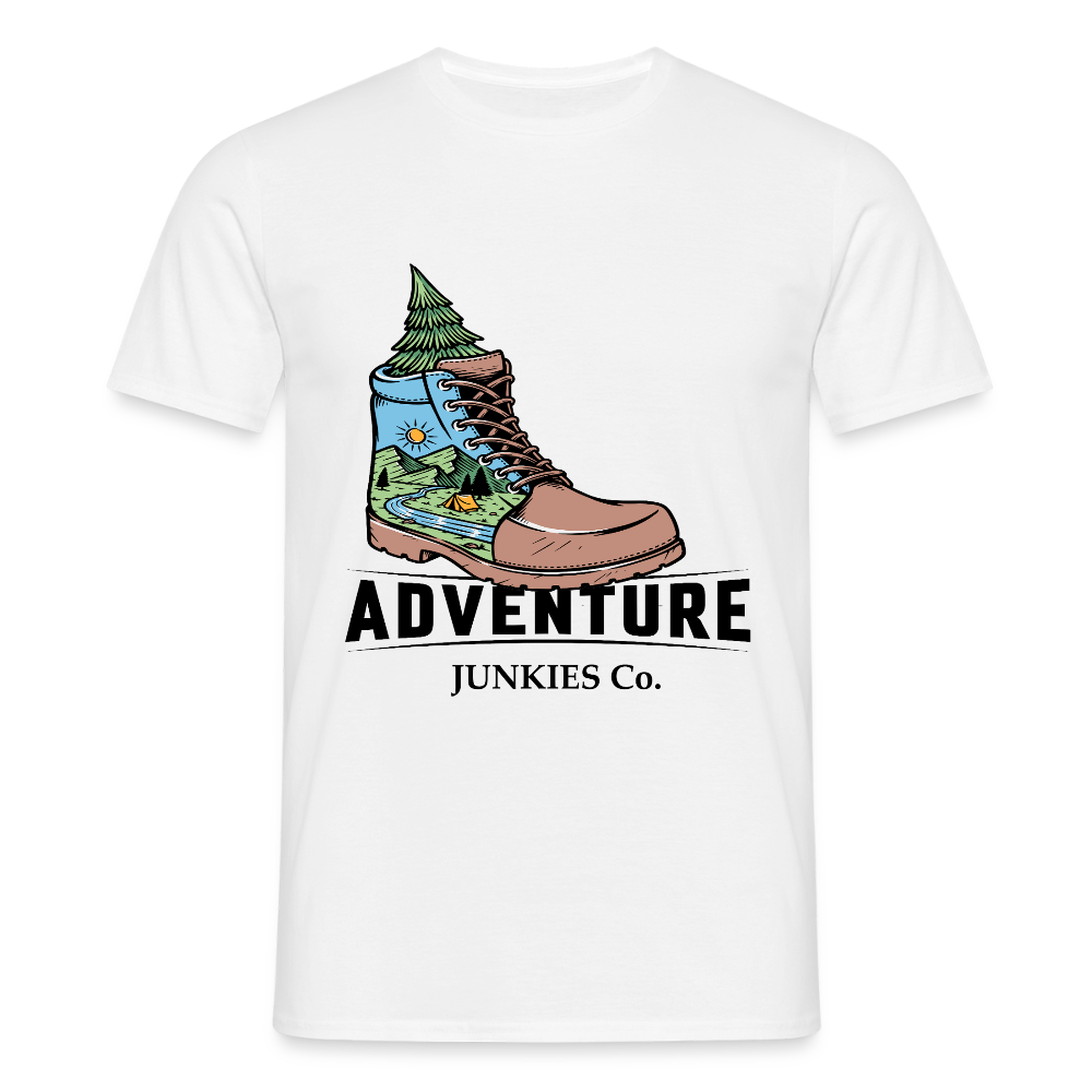 Men's Hiking & Walking  T-Shirt - white