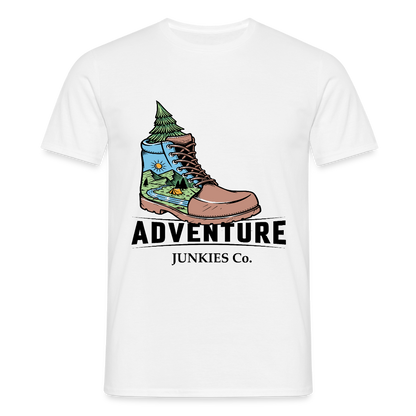 Men's Hiking & Walking  T-Shirt - white