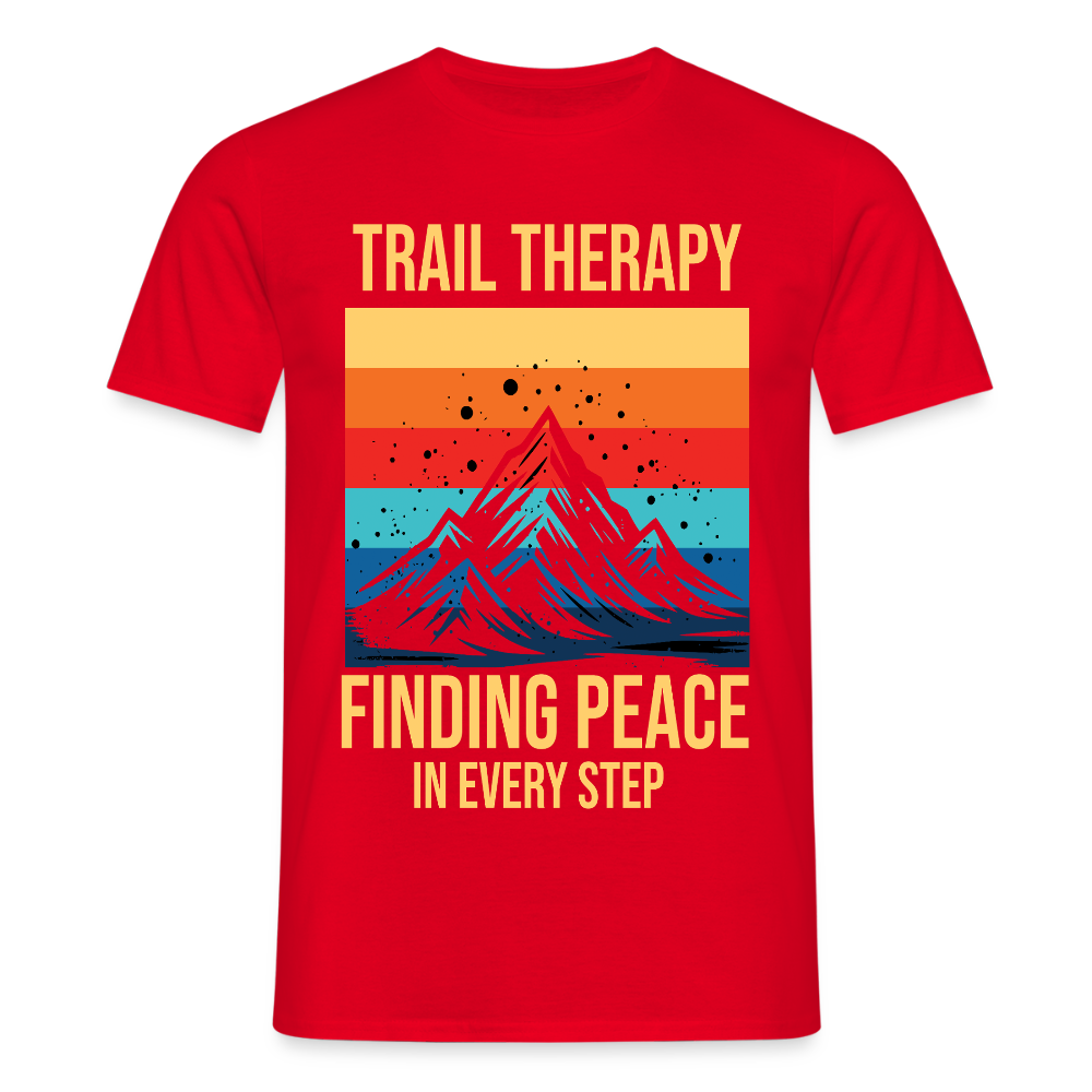 Men's Hiking & Walking T-Shirt - red