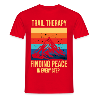 Men's Hiking & Walking T-Shirt - red