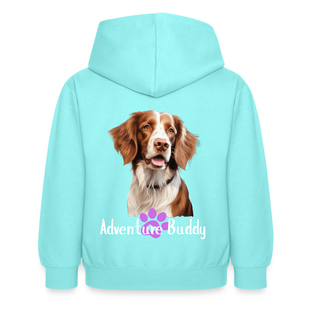 Children's Unisex  Hoodie { Customise Breed & Paw } - peppermint