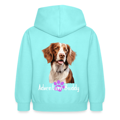 Children's Unisex  Hoodie { Customise Breed & Paw } - peppermint