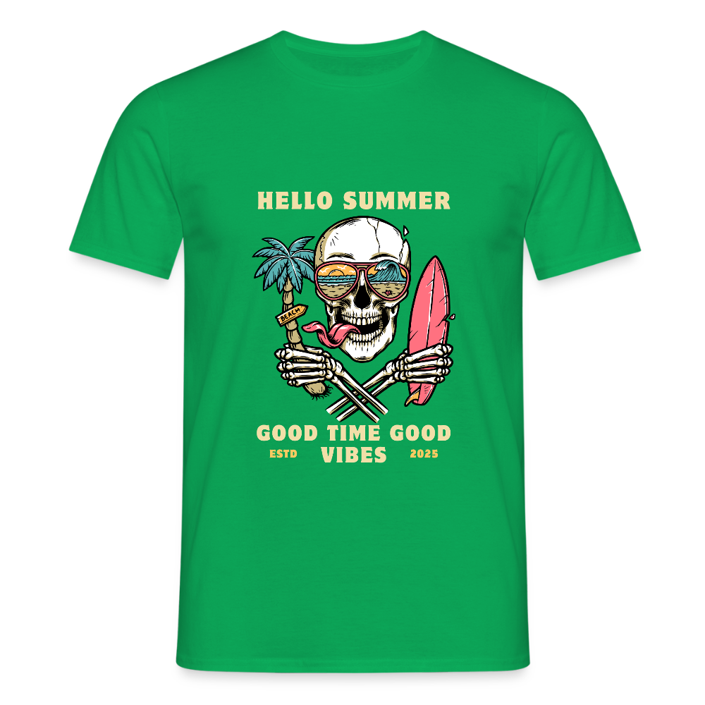 Men's Camping  T-Shirt - kelly green