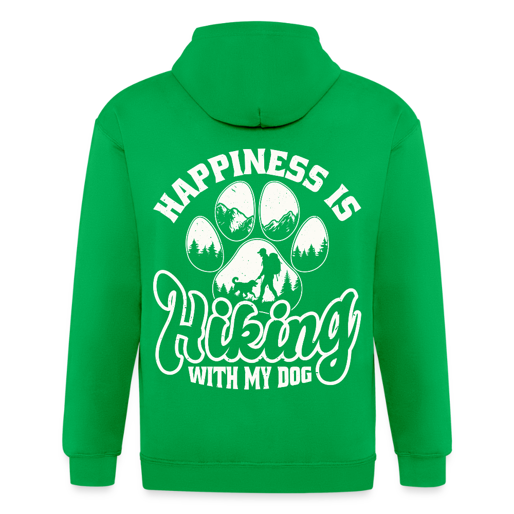 Unisex Heavyweight Hooded Jacket - kelly green