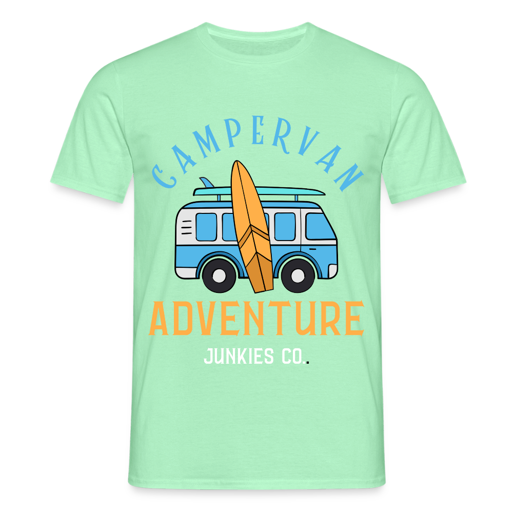 Men's Camping T-Shirt - mint green