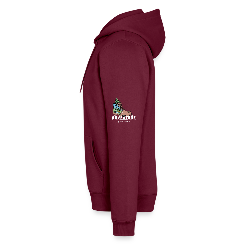 Men’s Premium Hiking /Walking Hoodie - burgundy