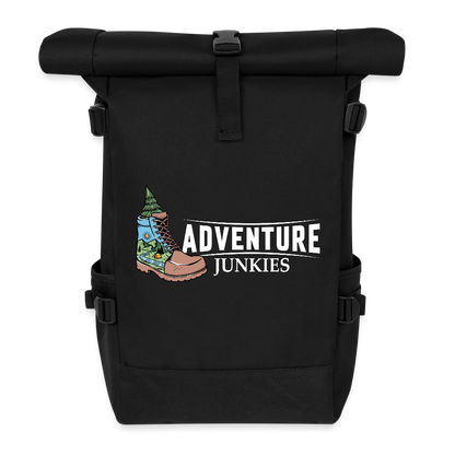 Roll Top Backpack - black